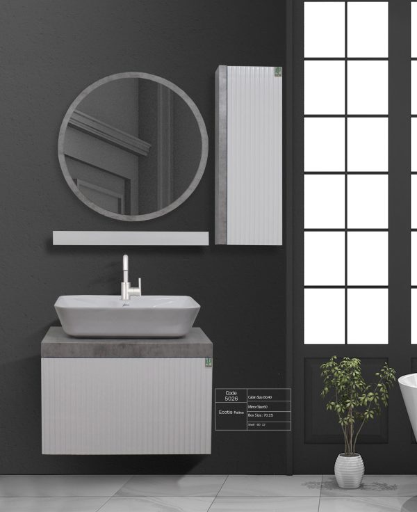 روشویی کابینتی کاکتوس مدل اکوتیس پتینه کد 5026